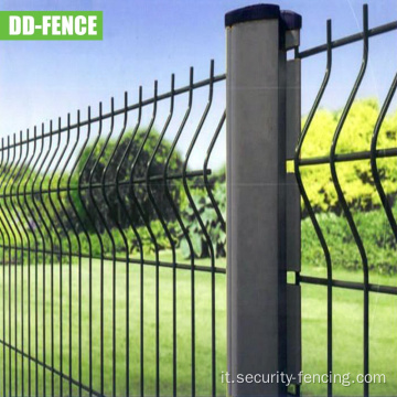 Fence a maglie 3D curva saldata zincata